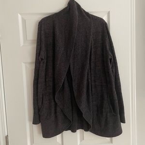 Barefoot Dream Cozy Chic Circle cardigan in graphite (dark gray).  SIZE L/XL